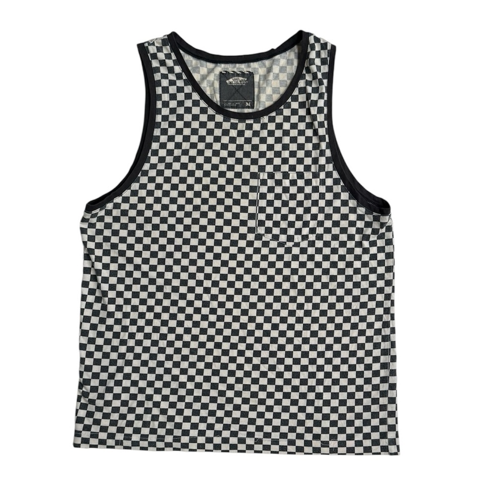VANS Off the Wall Tank Top - Classic Black And White Checkerboard - Medium